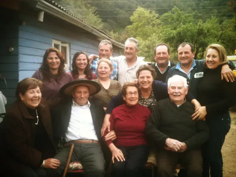  El arriero murió a los 91 años rodeado del amor de su mujer, sus 9 hijos y sus familiares (Fotos: Facebook Paula Catalán Toro)