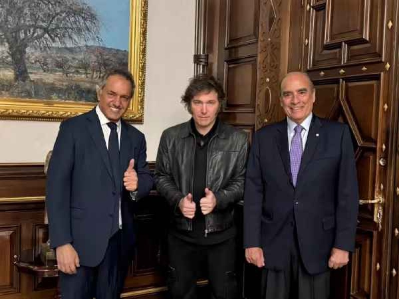 Daniel Scioli, este mediodía, junto a Javier Milei y Guillermo Francos: asumirá la Secretaría de Turismo, Ambiente y Deportes