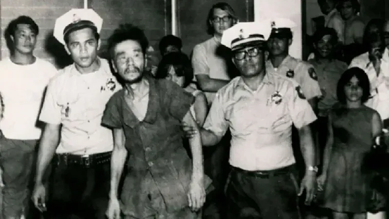 Shoichi Yokoi, de 58 entonces, en el Hospital Memorial de Guam en Agana, el 25 de enero de 1972, un día después de ser hallado (AP Photo)