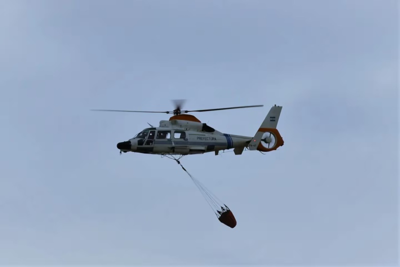 Un número importante de helicópteros de las fuerzas federales están fuera de servicio. Foto: Prefectura.Por: FAL