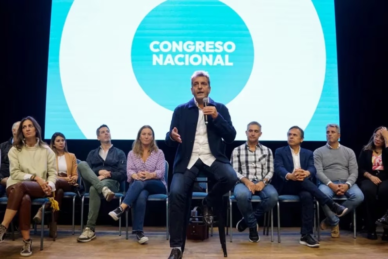  Sergio Massa durante el congreso del Frente Renovador