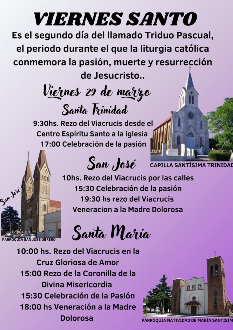 Jueves y viernes Santo en las parroquias de los pueblos alemanes