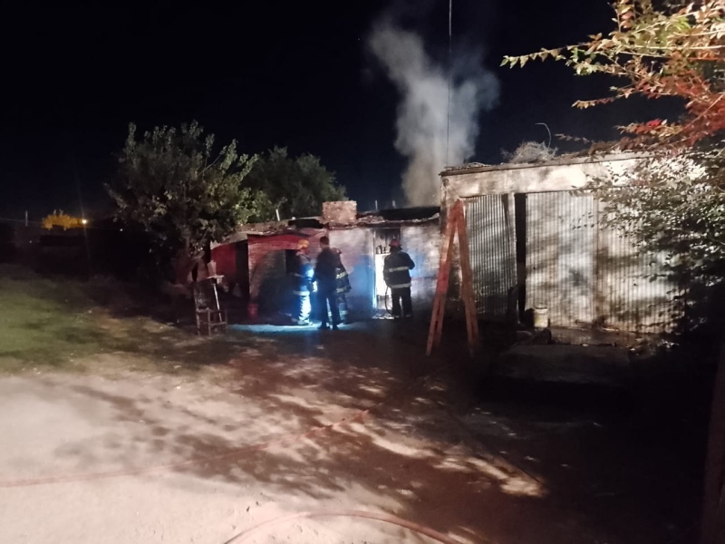 Esta madrugada hubo un principio de incendio en una vivienda de calle Baigorria