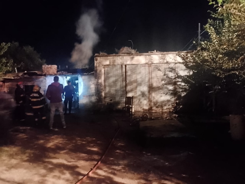 Esta madrugada hubo un principio de incendio en una vivienda de calle Baigorria