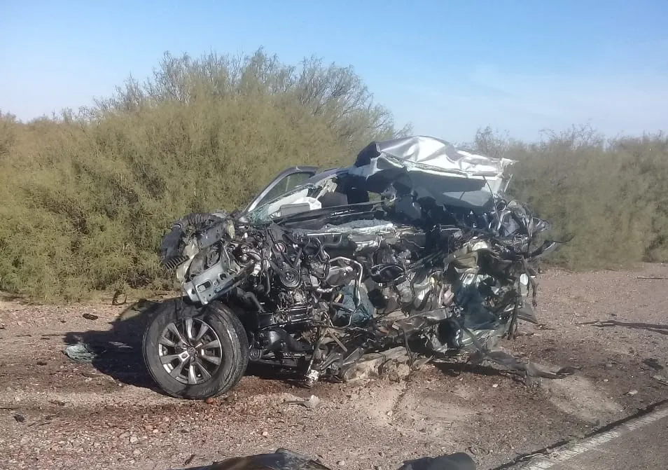 Choque frontal y muerte en la ruta 153 de Santa Rosa